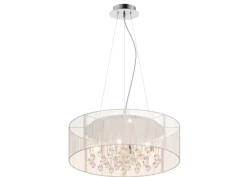 Outlet Lampa z abażurem i kryształkami RLD92193-6 ARTEMIDA | Kaja Żyrandole Nowoczesne