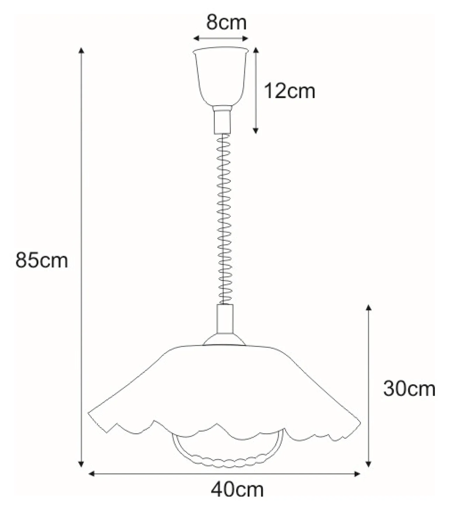 Sklep Kaja Lampa z abażurem, regulowany zwis K-3277 MARIONA | Kaja Oświetlenie