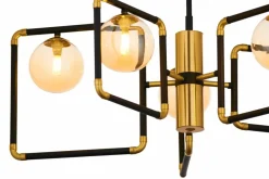 Best Lampa z bursztynowymi kloszami JUP 1984 IR5 CZ/MS BU IBRA | Kaja Żyrandole Nowoczesne