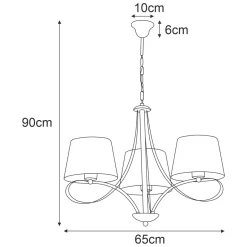 Sklep Kaja Lampa z dekoracyjnymi, pozłacanymi ramionami K-4080 SOFIA | Kaja