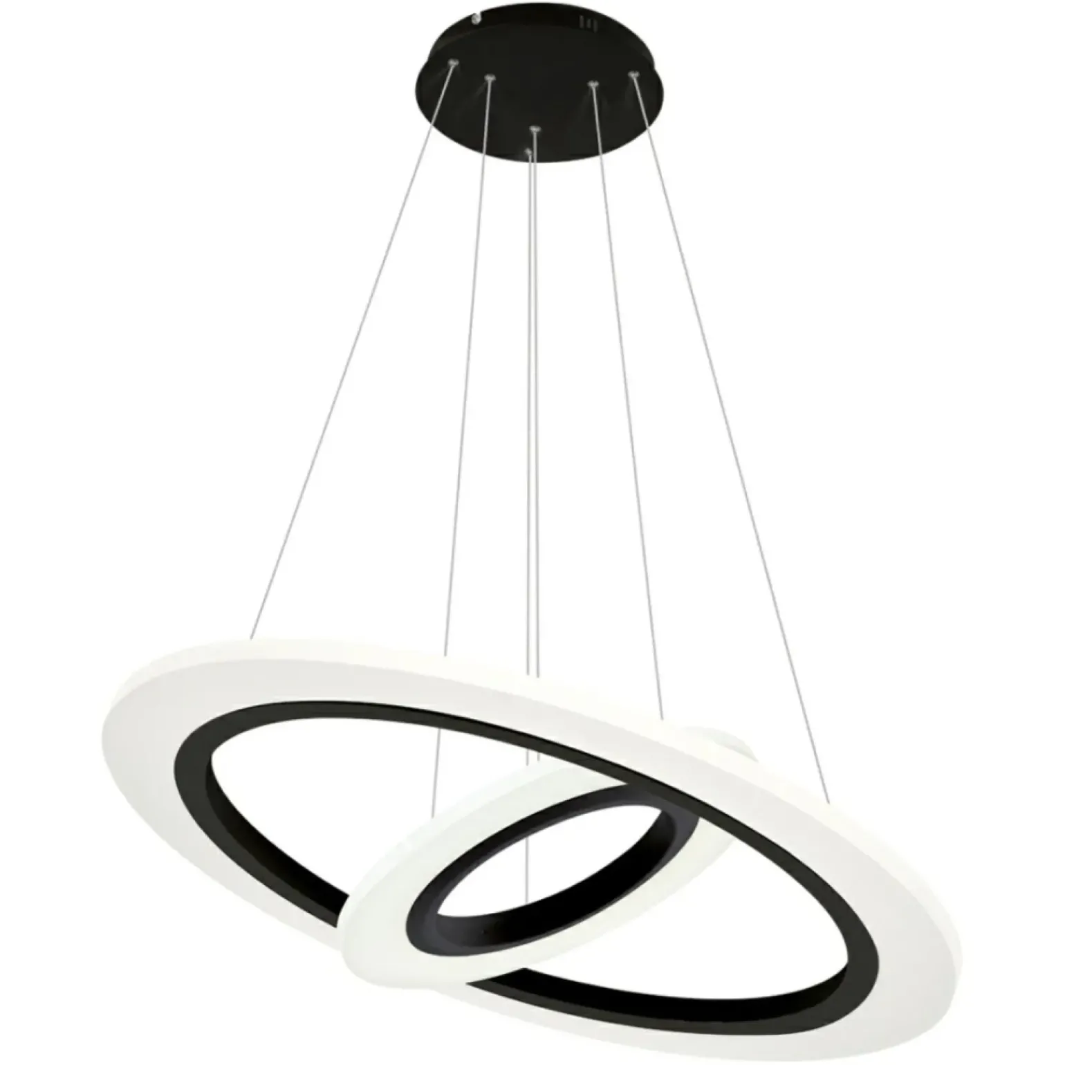 Best Sale Lampa z dwoma ledowymi obręczami ⌀50 ⌀30 ML348 COSMO | Kaja Żyrandole Nowoczesne