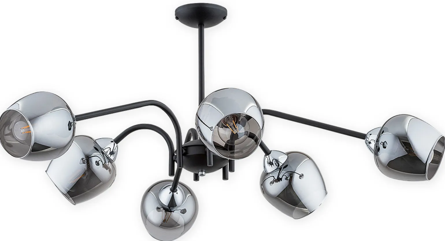 Sklep Kaja Lampa z grafitowymi kloszami O3066 W6 CZA CH KATLA | Kaja Oświetlenie