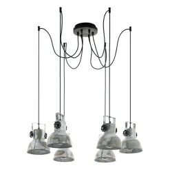 Outlet Lampa z industrialnymi kloszami 49732 BARNSTAPLE | Kaja Oświetlenie Żyrandole Nowoczesne