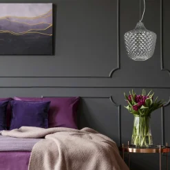 Cheap Lampa z kloszem imitującym kryształ ML5549 ORLANDO | Kaja Oświetlenie Żyrandole Nowoczesne