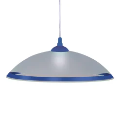 Sklep Kaja Lampa z kloszem z niebieskim obramowaniem K-3513 UFO | Kaja