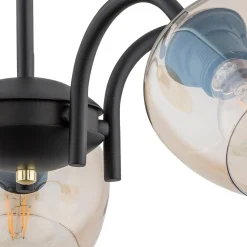 Sklep Kaja Lampa z miodowymi kloszami O3065 W5 CZA ZL KATLA | Kaja Oświetlenie
