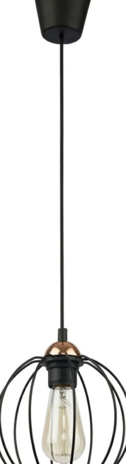 Best Lampa z okrągłym, czarnym kloszem TK 1644 GALAXY | Kaja Oświetlenie Żyrandole Nowoczesne