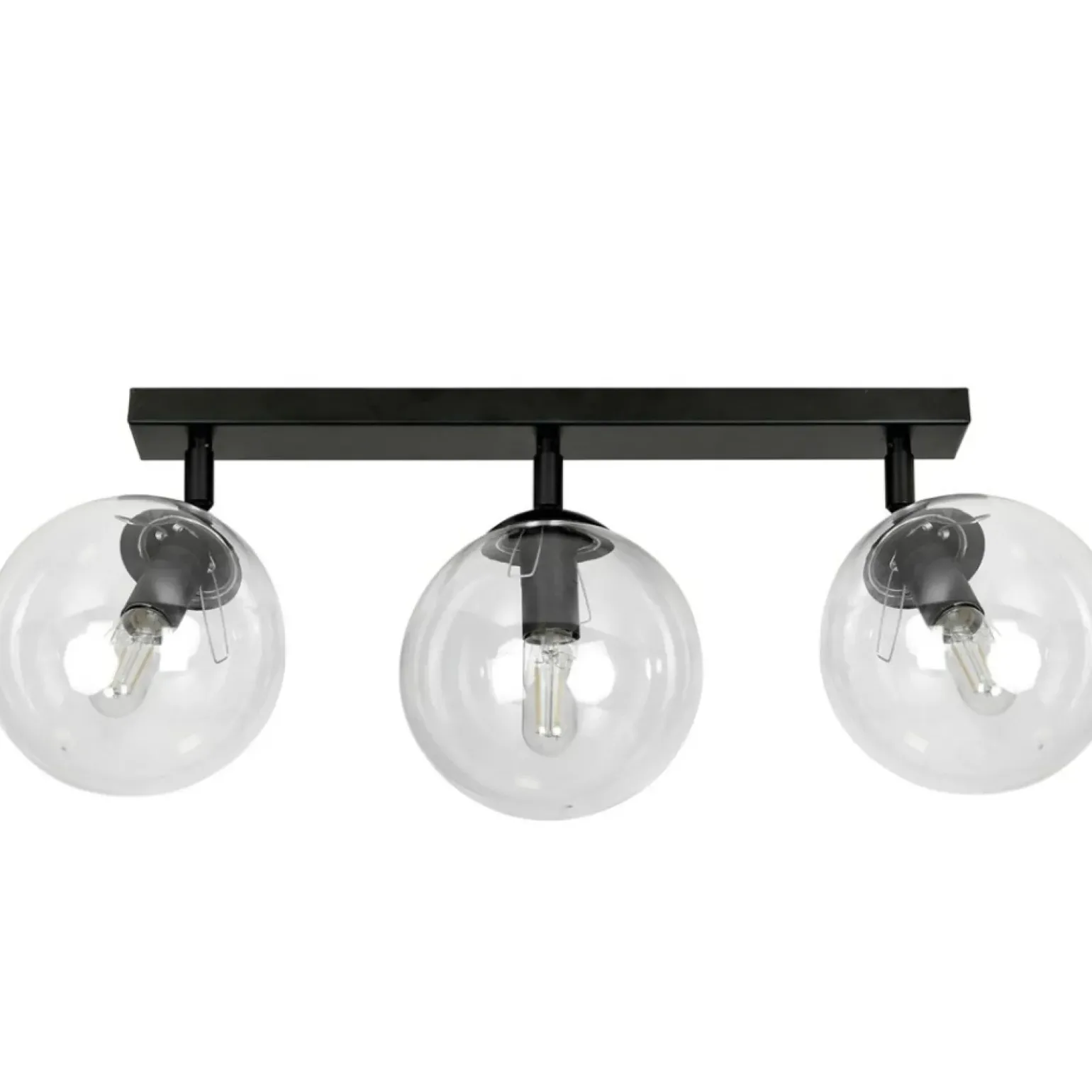 Online Lampa z przezroczystymi kloszami na listwie 776/3 | Kaja Oświetlenie Żyrandole Nowoczesne