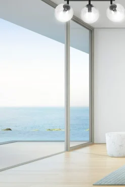 Online Lampa z przezroczystymi kloszami na listwie 776/3 | Kaja Oświetlenie Żyrandole Nowoczesne