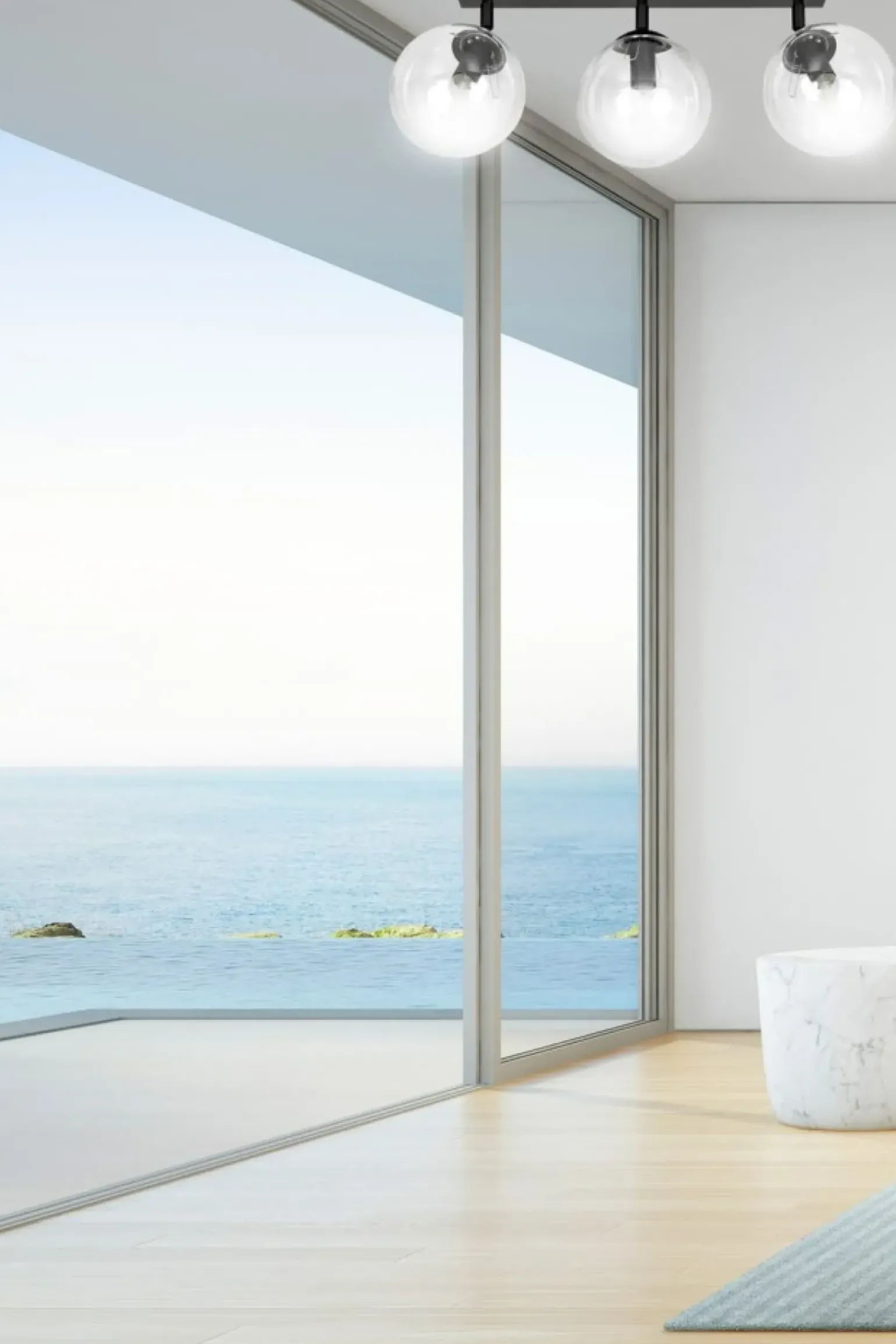 Online Lampa z przezroczystymi kloszami na listwie 776/3 | Kaja Oświetlenie Żyrandole Nowoczesne