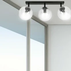 Online Lampa z przezroczystymi kloszami na listwie 776/3 | Kaja Oświetlenie Żyrandole Nowoczesne