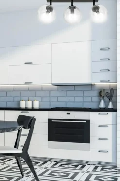 Online Lampa z przezroczystymi kloszami na listwie 776/3 | Kaja Oświetlenie Żyrandole Nowoczesne