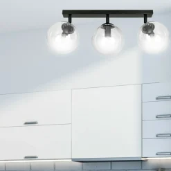 Online Lampa z przezroczystymi kloszami na listwie 776/3 | Kaja Oświetlenie Żyrandole Nowoczesne