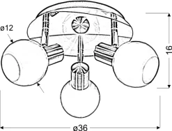 Sklep Kaja Lampa z reflektorami w kolorze u 98-07131 AVILA | Kaja