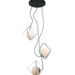 Best Lampa ze srebrnymi ramkami PEN-5696-3-BKCR CANTO | Kaja Oświetlenie Żyrandole Nowoczesne