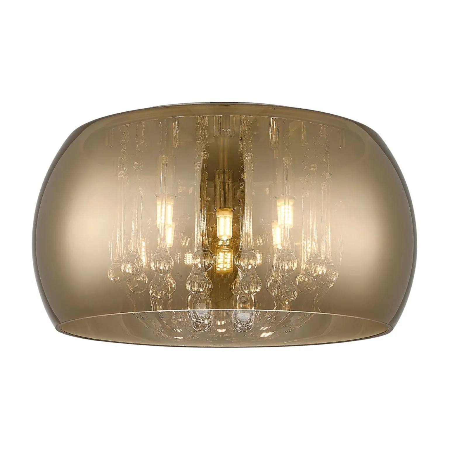 Sklep Kaja Lampa ze złotym kloszem, do sypialni C0076-05L-F4HF CRYSTAL | Kaja