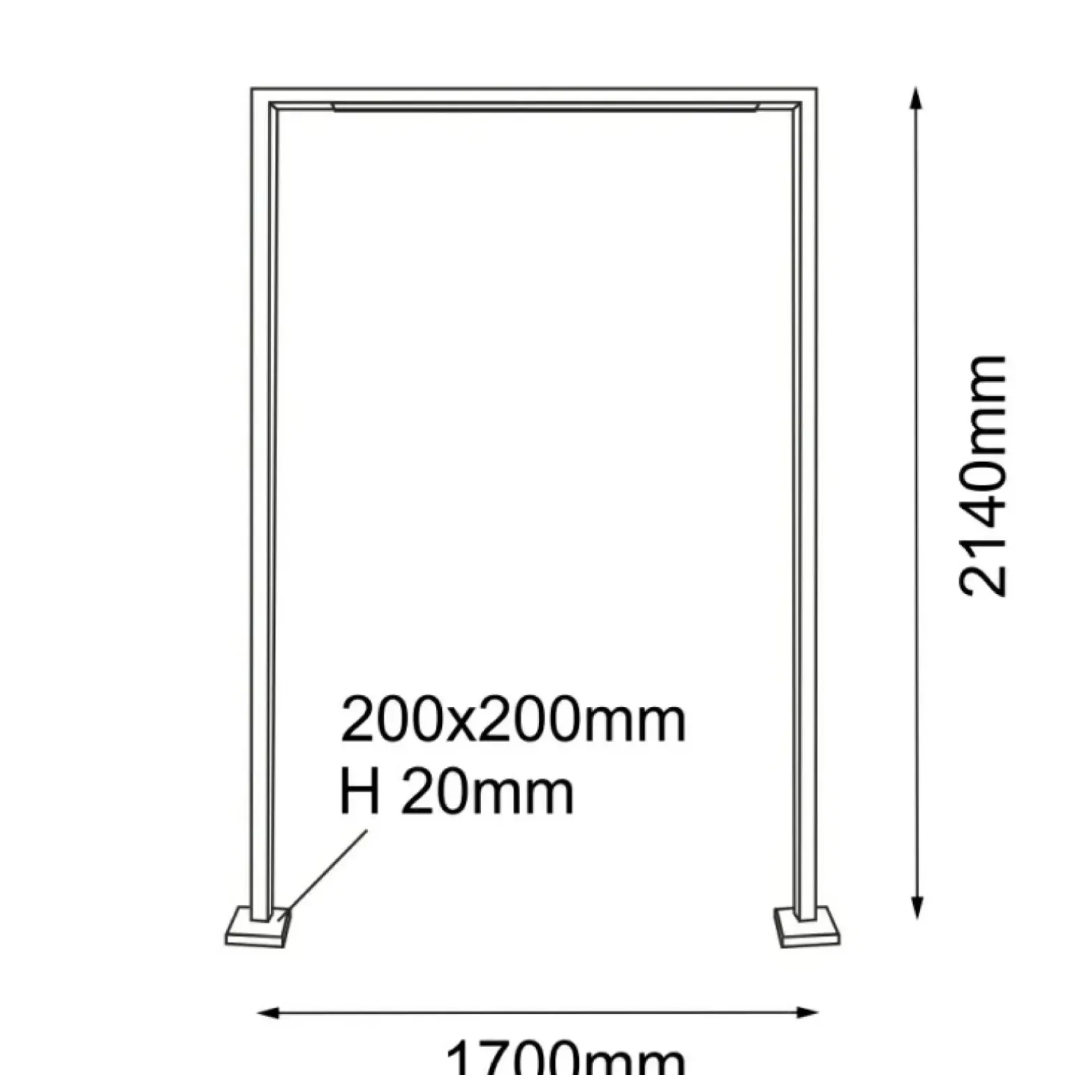 Sklep Kaja Lampa zewnętrzna ramka nad wejście 214cm ANT 9931 TAKETA | Kaja