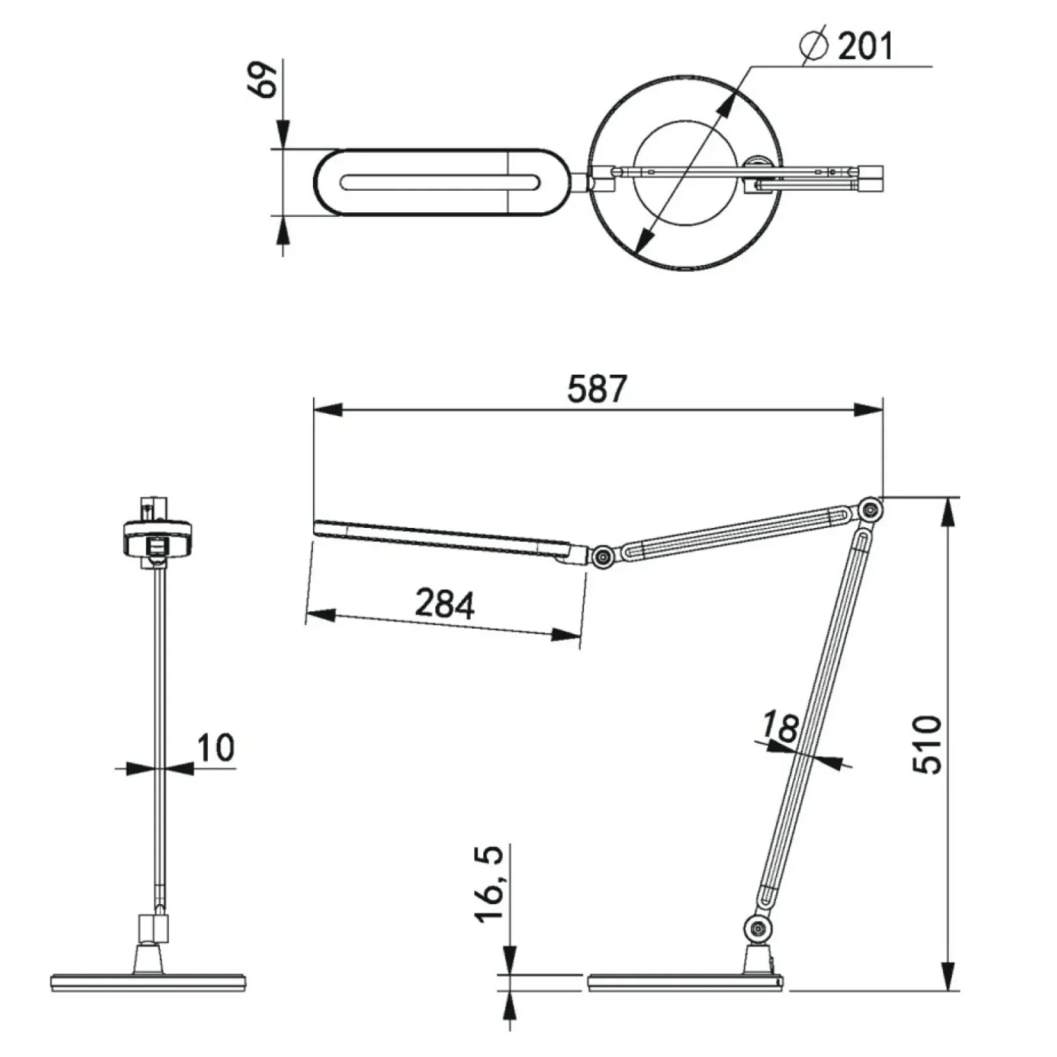 Sklep Kaja Lampka biurkowa K-BL1221 z serii ALETTE | Kaja Oświetlenie