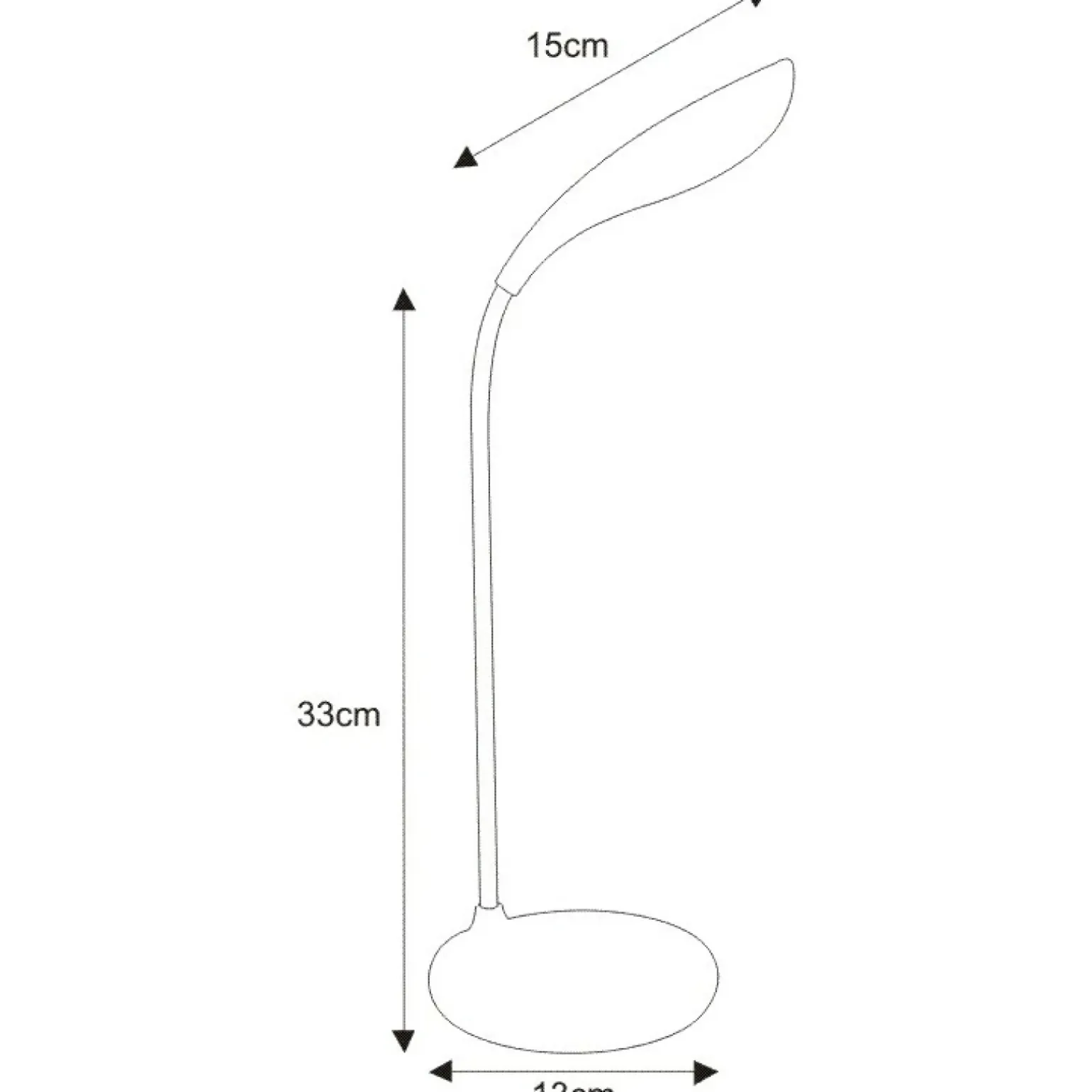 Dzieci Sklep Kaja Lampka biurkowa z kolorowym ledem K-MT-202 BIAŁY z serii NEG