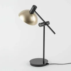 Sklep Kaja Lampka biurkowa ze złotym kloszem SIG 50357 ARTIS | Kaja Oświetlenie