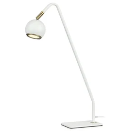 Sklep Kaja Lampka biurkowa ze złotymi elementami 107341 | Kaja Oświetlenie