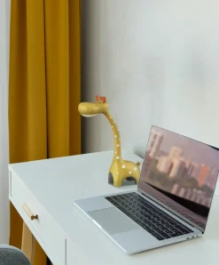 Dzieci Sklep Kaja Lampka LED ze światłem nocnym K-BL1601 ŻÓŁTY ŻYRAFA | Kaja Oświetlenie