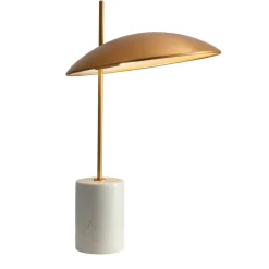 Sklep Kaja Lampka na marmurowej podstawie TB-203342-1-GD VILAI | Kaja Oświetlenie