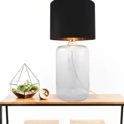 Sklep Kaja Lampka na smukłej, szklanej podstawie 5508BKGO AMARSA | Kaja