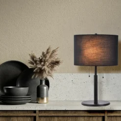 Sklep Kaja Lampka na szafkę nocną ze sznurkami LP-0304/2T BK FOGO | Kaja