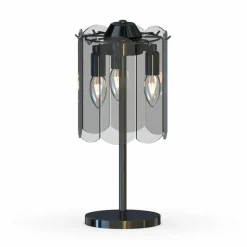 Sklep Kaja Lampka nocna w stylu dark glamour MT3523-3S-EBCN NIRA | Kaja