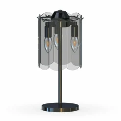 Sklep Kaja Lampka nocna w stylu dark glamour MT3523-3S-EBCN NIRA | Kaja