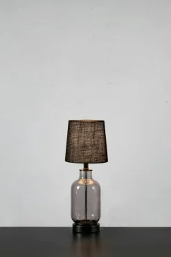 Sklep Kaja Lampka nocna z dymioną, szklaną podstawą 108695 COSTERO | Kaja