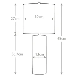 Sklep Kaja Lampka nocna z klasycznym abażurem FULWELL-TL z serii FULWELL