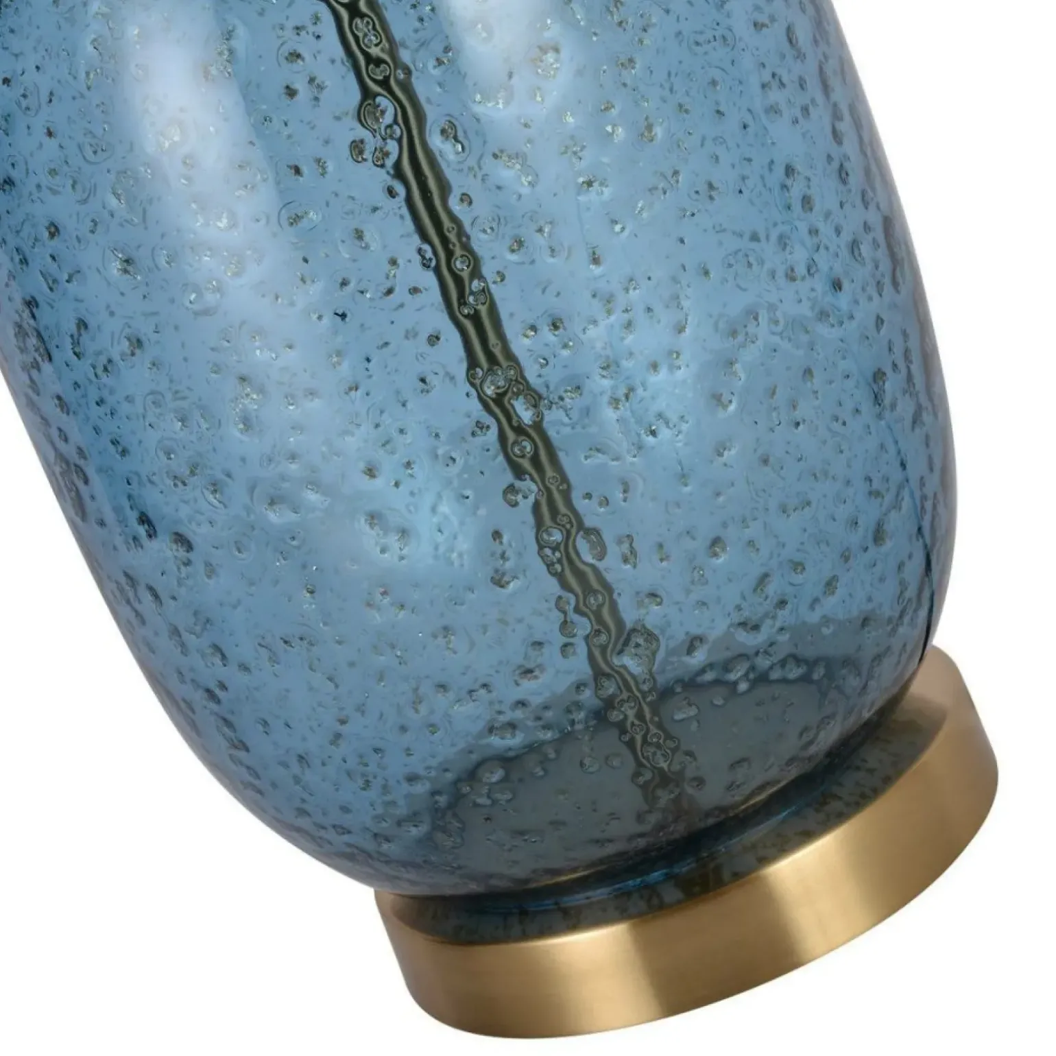 Sklep Kaja Lampka nocna z niebieską, szklaną podstawą LP-919/1T BLUE AMUR | Kaja