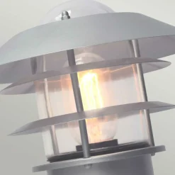 Sklep Kaja Lampka ogrodowa, srebrna 1xE27 HELSINGOR-PED z serii HELSINGOR