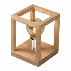 Sklep Kaja Lampka stołowa drewniana ramka z gwintem E27 7158174 KAGO | Kaja