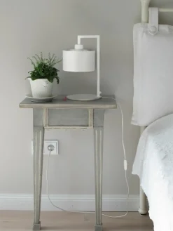 Sklep Kaja Lampka stołowa na prostej podstawie K-4332 SIMONE WHITE | Kaja