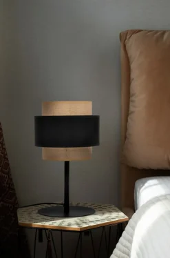 Sklep Kaja Lampka stołowa, nocna z dwukolorowym abażurem K-5236 z serii GATO