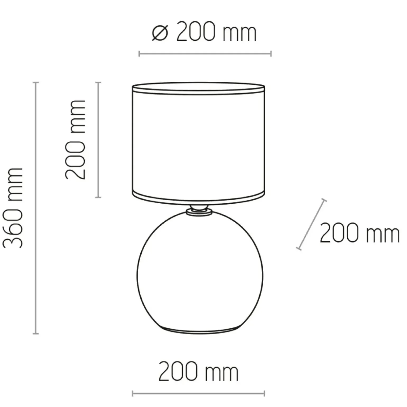 Sklep Kaja Lampka stołowa z biało-srebrnym abażurem TK 5066 PALLA | Kaja