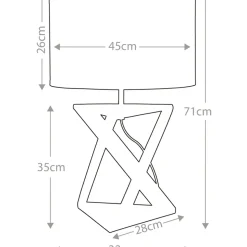 Sklep Kaja Lampka stołowa z dekoracyjnym abażurem AEGEUS-TL z serii AEGEUS