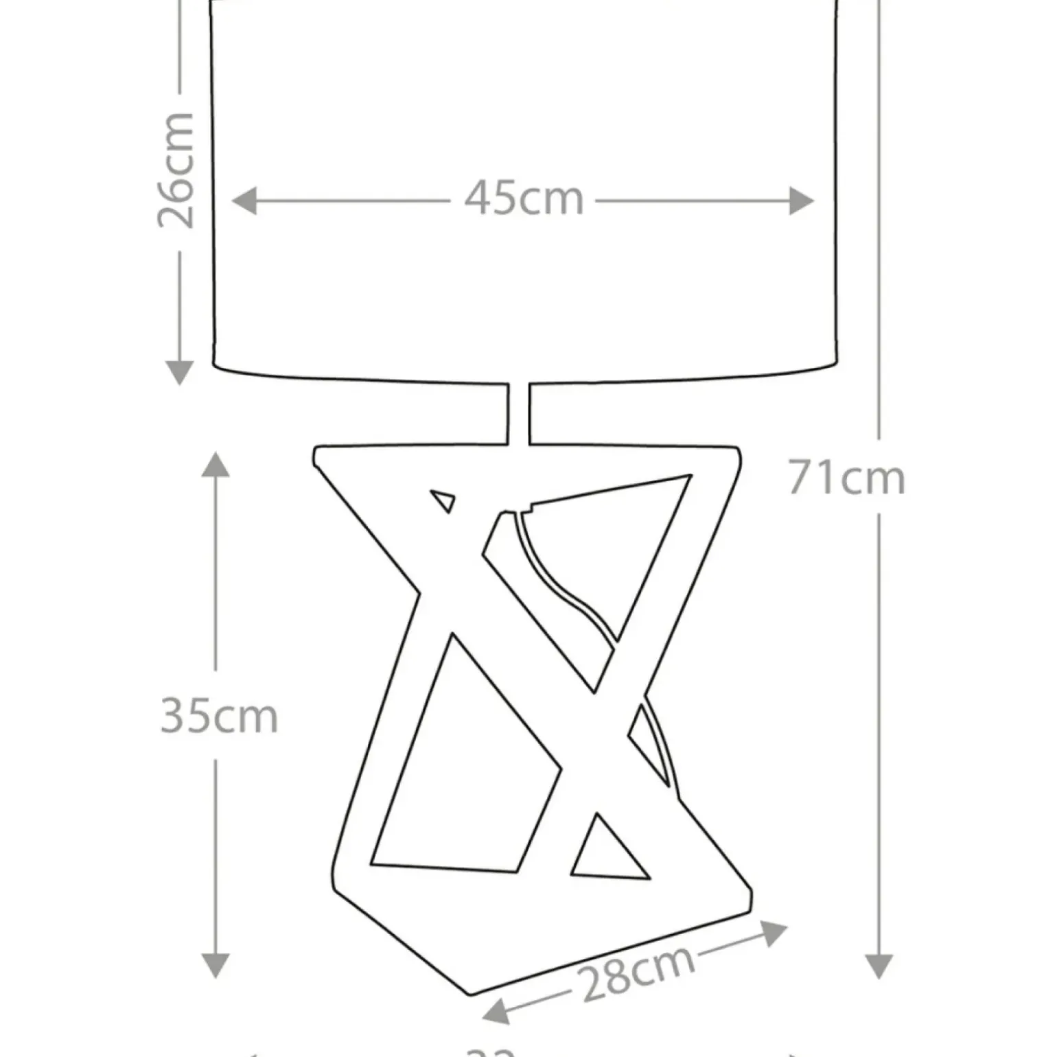 Sklep Kaja Lampka stołowa z dekoracyjnym abażurem AEGEUS-TL z serii AEGEUS