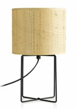 Sklep Kaja Lampka stołowa z rattanowym abażurem LX 5293 RATTAN | Kaja Oświetlenie