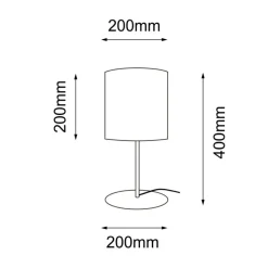 Sklep Kaja Lampka stołowa z wąskim abażurem ANT 2030 LAMEGO | Kaja Oświetlenie