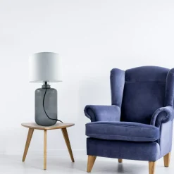 Sklep Kaja Lampka stołowa ze szklaną podstawą 5503WH SAMASUN| Kaja Oświetlenie