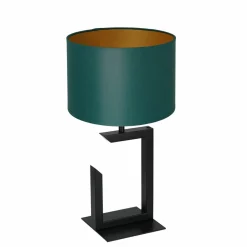 Sklep Kaja Lampka stołowa, zielono-złoty abażur LX 3405 z serii TABLE LAMPS