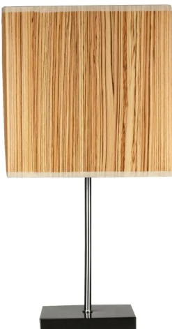 Sklep Kaja Lampka z abażurem imitującym drewno 41-57405 CAJMAN | Kaja Oświetlenie