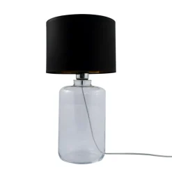 Sklep Kaja Lampka z abażurem na szklanej podstawie 5502BKGO SAMASUN | Kaja