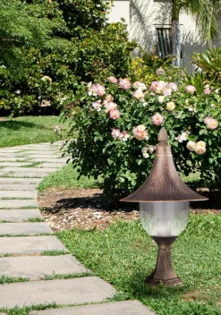 Sklep Kaja Latarenka zewnętrzna do ogrodu K-8128 CZ/ZŁ BOSTON | Kaja Oświetlenie