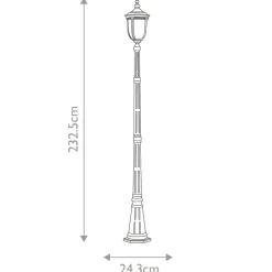 Sklep Kaja Latarnia ogrodowa, kolor brąz CL5-M z serii CLEVELAND