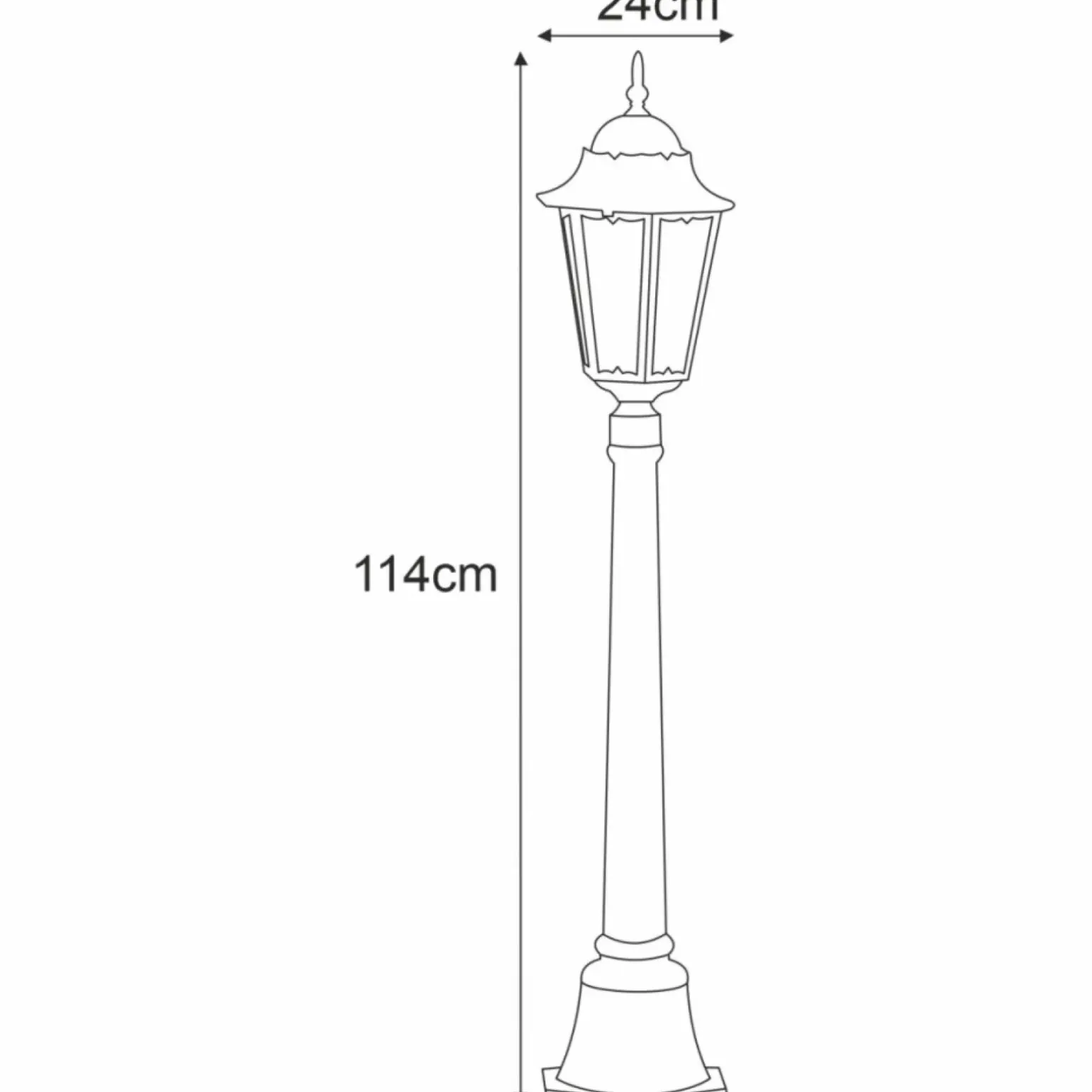 Sklep Kaja Latarnia zewnętrzna w stylu retro K-6006A LOZANA | Kaja